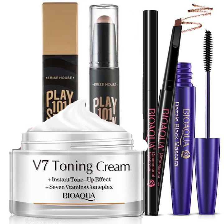 Combo trang điểm mặt+bút nhũ mắt +kem dưỡng trắng da mặt | BigBuy360 - bigbuy360.vn