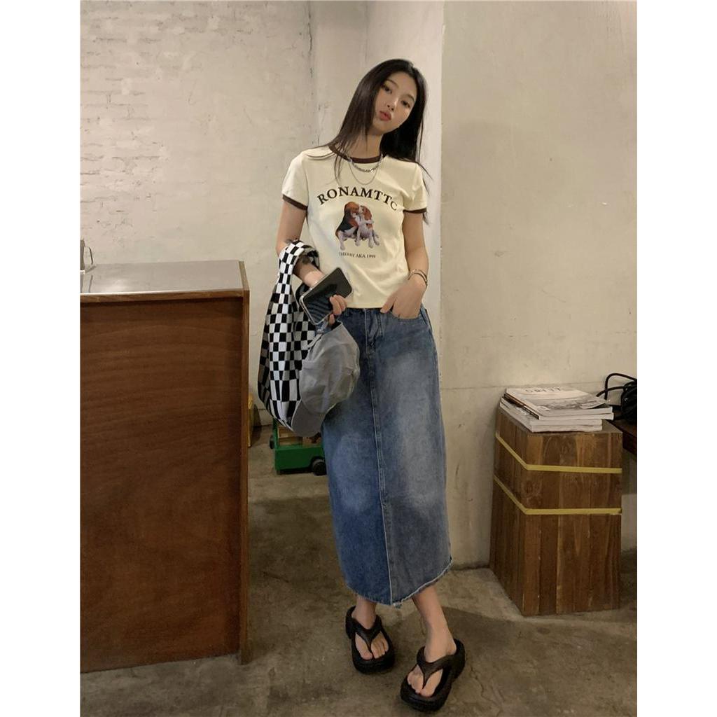 Áo Thun Nữ Tay Ngắn In Hình Cún Dễ Thương 51493