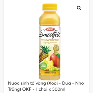 NƯỚC SINH TỐ VÀNG/ XANH OKF SMOOTHIE HÀN QUỐC 500ML