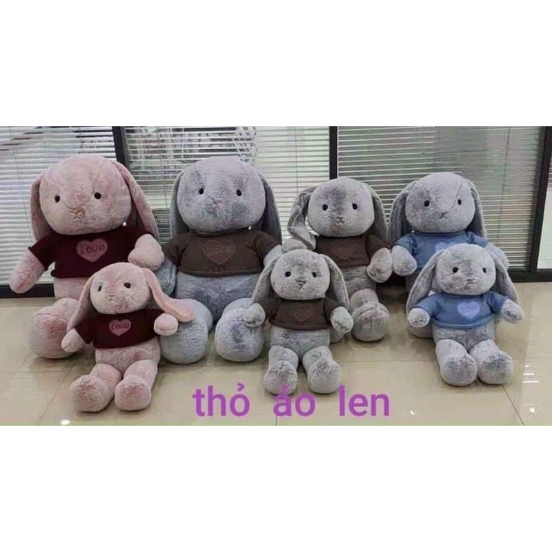 THỎ BÔNG TAI DÀI MẶC ÁO LEN