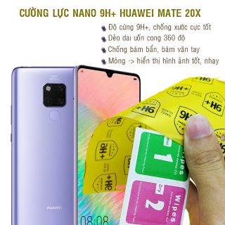 Dán cường lực nano dẻo 9H+ Huawei Mate 20x