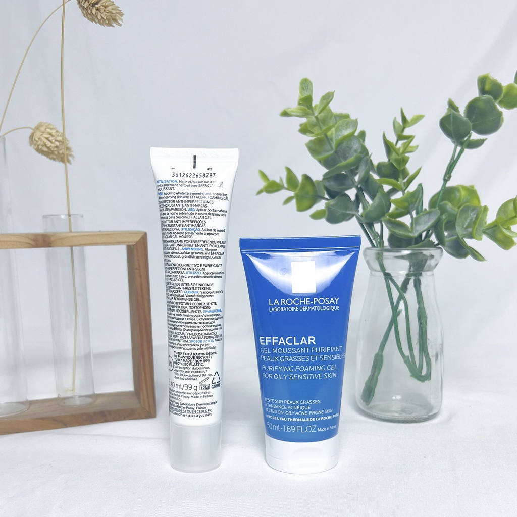Set Kem Giảm M ụ n La Roche Posay Effaclar Duo+ 40ml Và Gel Rửa Mặt 50ml