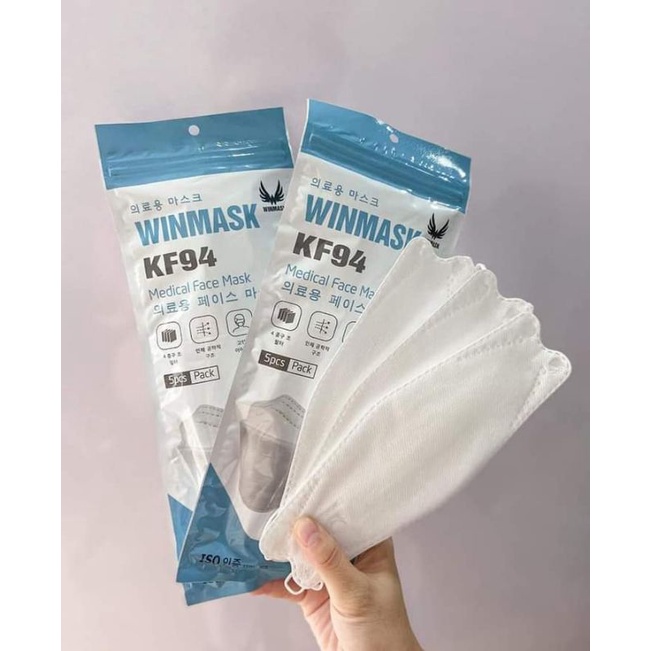 COMBO 5 Túi 50 Cái - Khẩu Trang Y Tế KF94 WINMASK