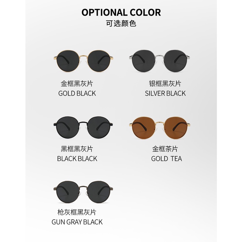 Kính Mát Phân Cực Mặt Tròn Hiệu Gucci Thời Trang Cho Nam Và Nữ