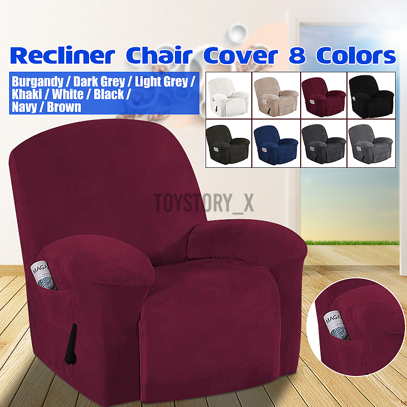 Vải bọc ghế sofa bằng nhung chống thấm nước có ngăn đựng độ bên hông nhiều màu dễ sử dụng