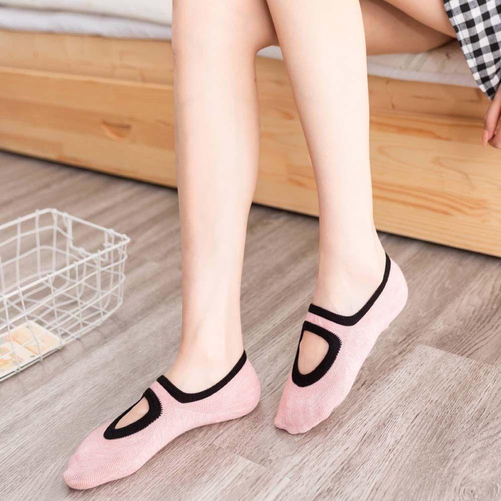 Vớ Thể Thao Màu Trơn Khoét Rỗng Thoải Mái Thời Trang Hàn Quốc Cho Nữ