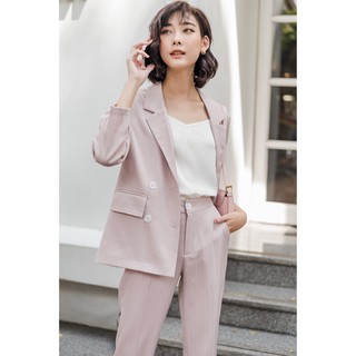 [HÀNG CÓ SẴN]Set vest nữ thiết kế Mosohali Evelyn trẻ trung năng động (Ấo vest + Quần âu)