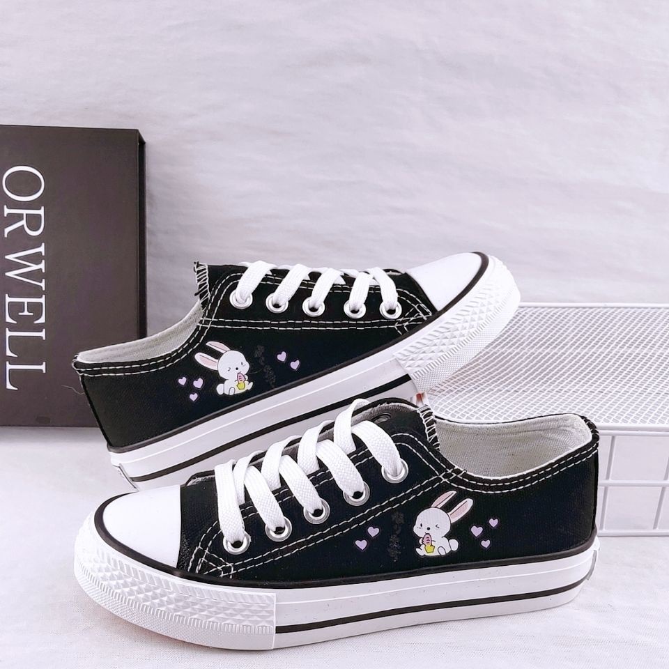 Giày Canvas Họa Tiết Hoạt Hình Phong Cách Hàn Quốc Mới Dành Cho Học Sinh Tiểu Học