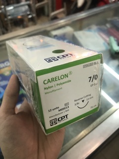 (HCM HOẢ TỐC INBOX) Chỉ phẫu thuật nylon 7/0