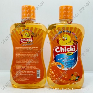 Nước súc miệng trẻ em Chicki chai 250ml