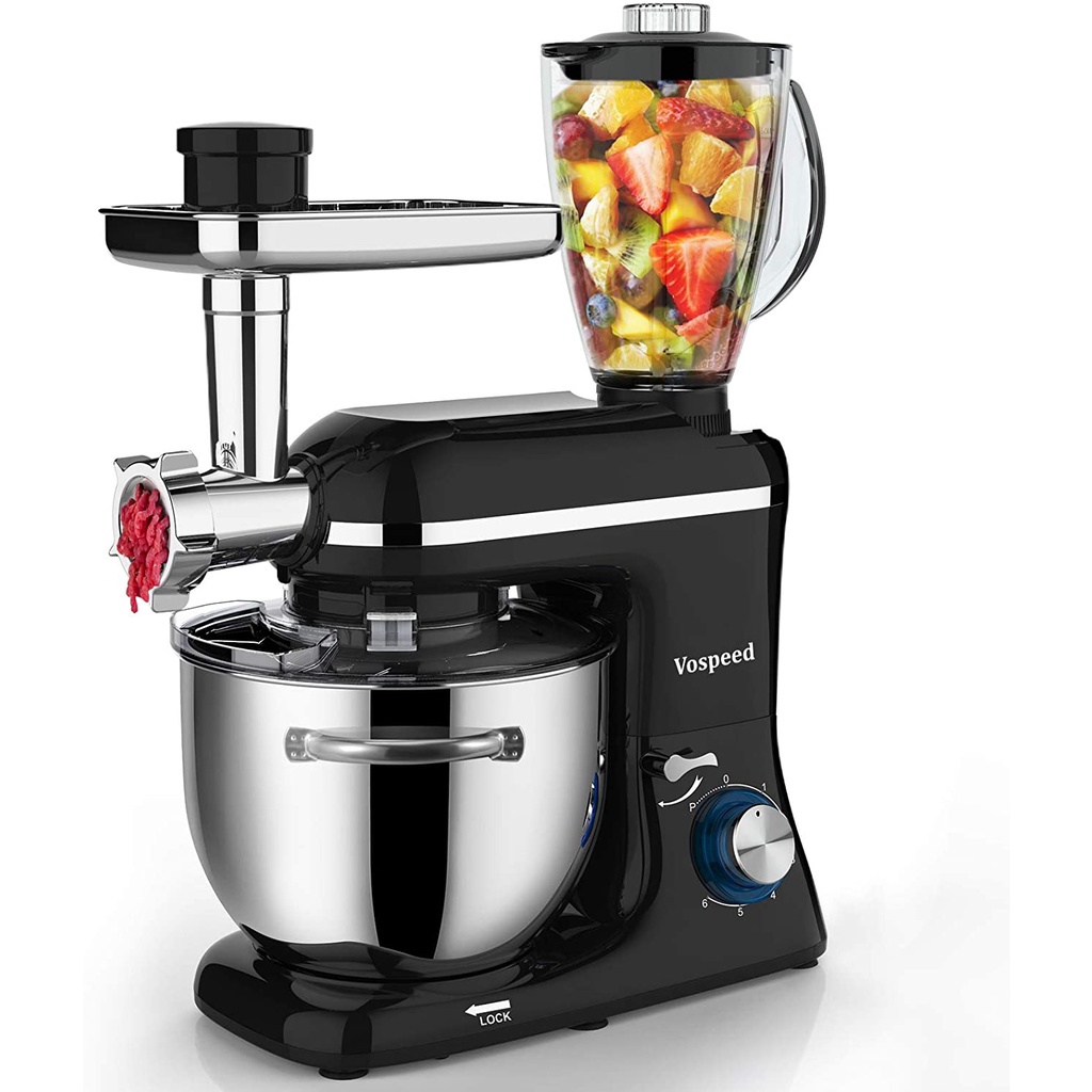 Máy nhào bột Advwin 5L 1100W 6 trong 1 - tiêu chuẩn Châu Âu - Bảo hành 1 năm