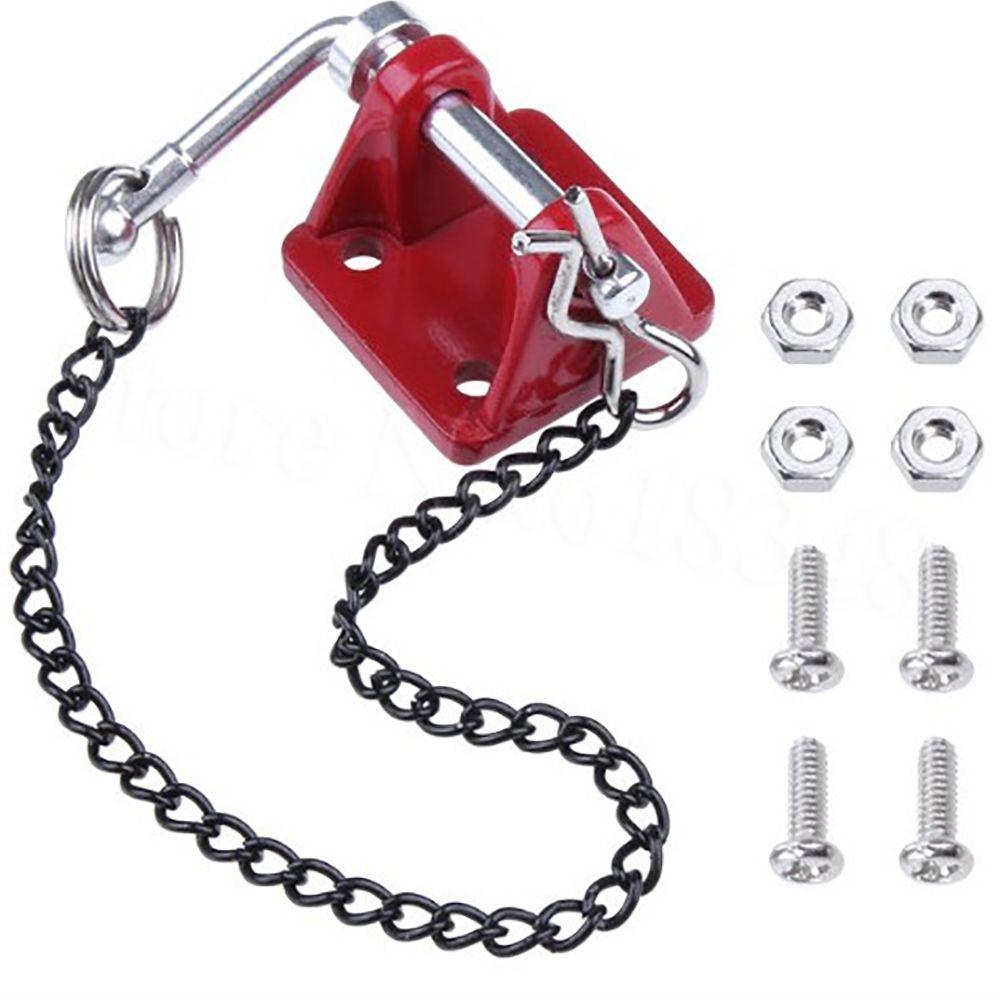 Bộ Móc Và Dây Xích Bằng Kim Loại Chất Lượng Cao Dành Cho Xe Điều Khiển Từ Xa T raxxas TRX4 TAMIYA CC01 D90 D110 1 / 10