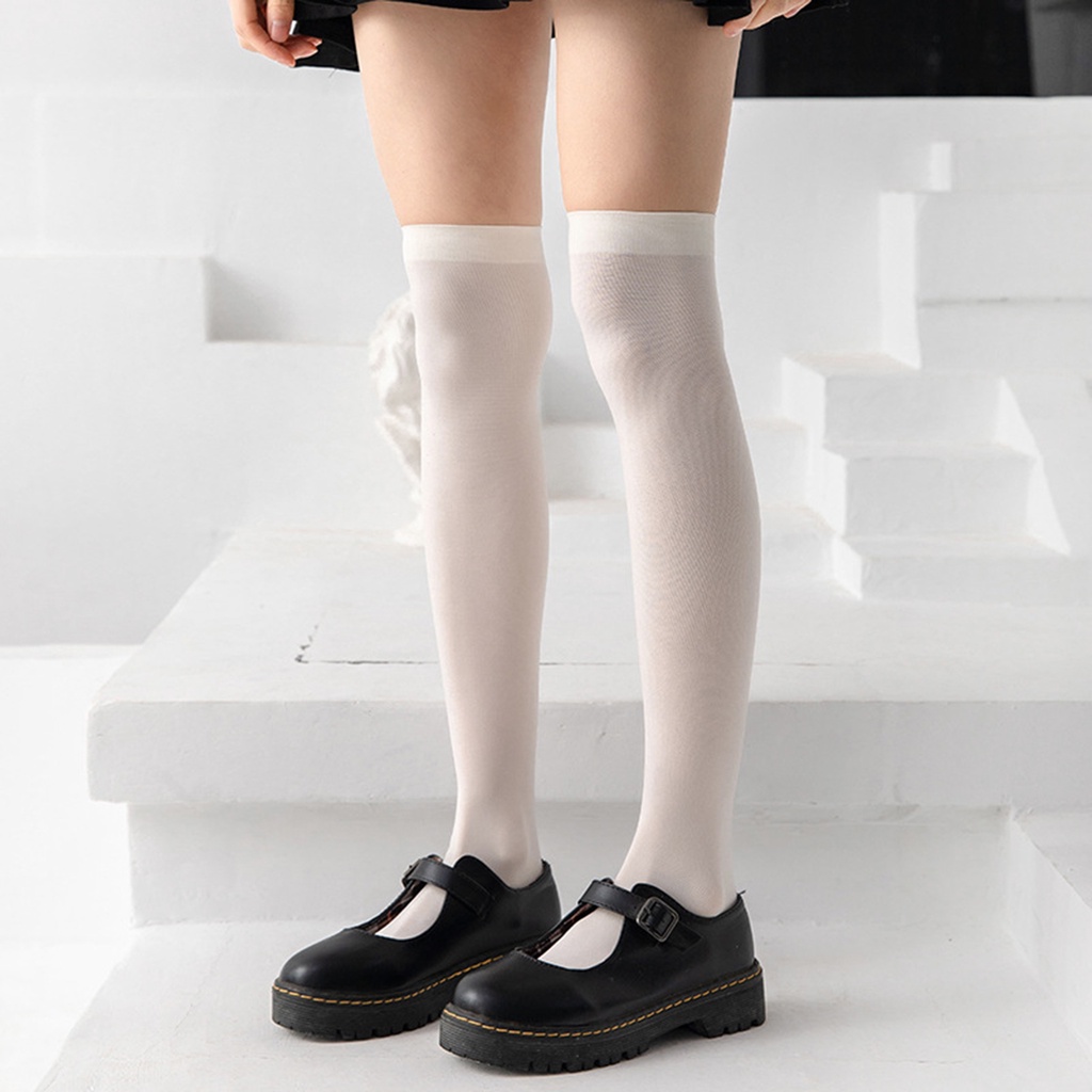 Vớ Nylon Cổ Cao Thấm Hút Mồ Hôi Tốt Thích Hợp Sử Dụng Hàng Ngày Cho Nữ