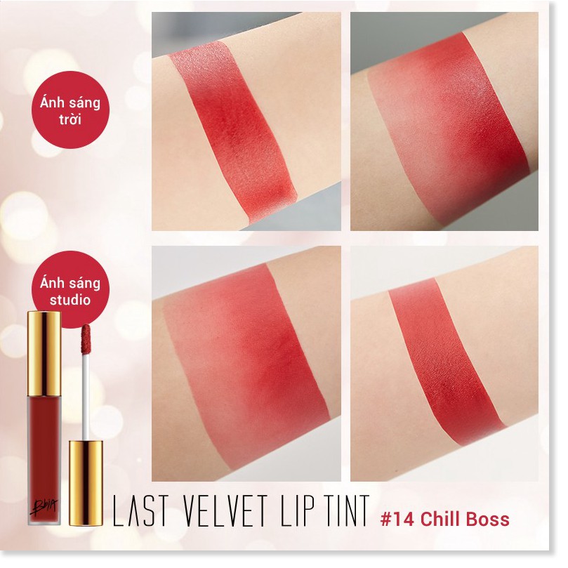 [Mã giảm giá] Son kem lì Bbia Last Velvet Lip Tint - 14 Chill Boss 5g (Màu đỏ lạnh)
