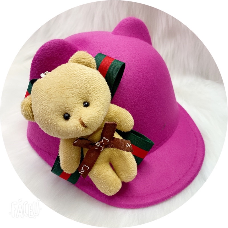 Nón gấu tai mèo cho bé 2-10 tuổi