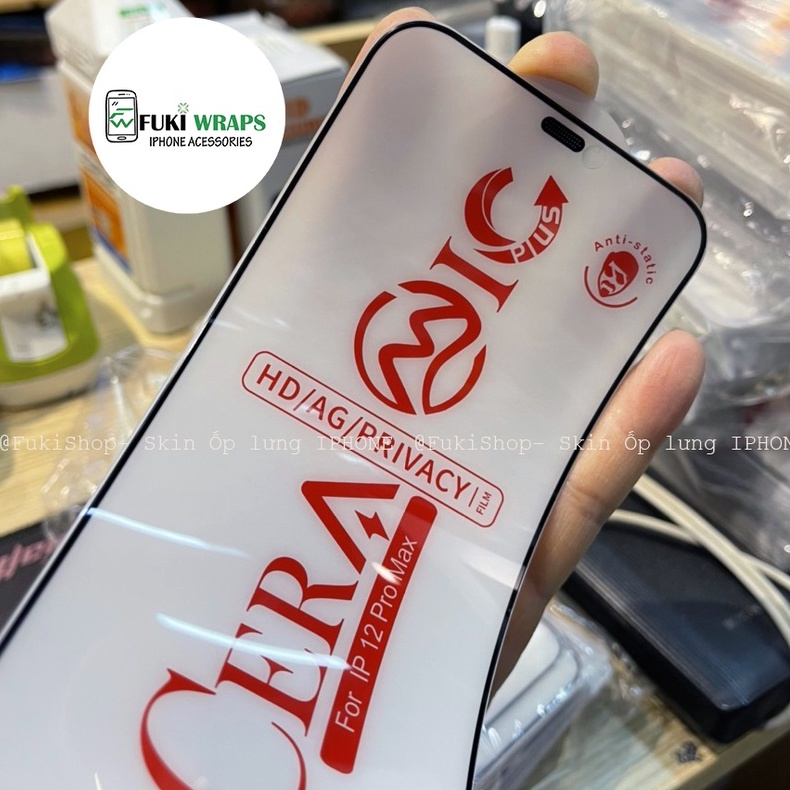 Kính Cường Lực Nano Dẻo Chống Bụi Màn Loa Full Màn Dành Cho 13prm , 12prm , 11prm , xsm , 7p - FukiShop