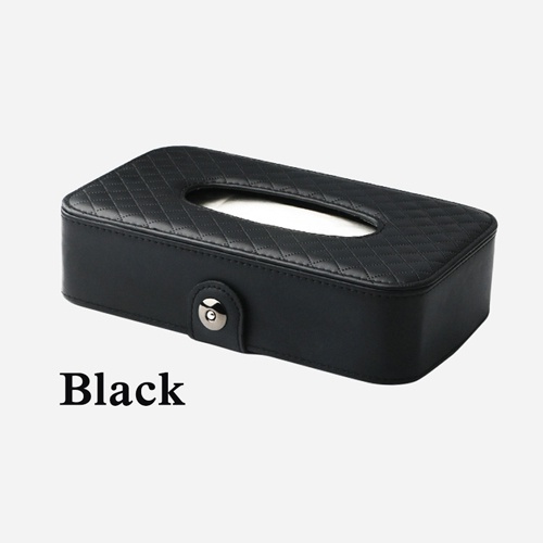 (Hàng Có Sẵn) Hộp Đựng Khăn Giấy Bằng Da Gắn Tấm Che Nắng Ghế Sau Xe Hơi / Tàu Thuyền Đa Năng