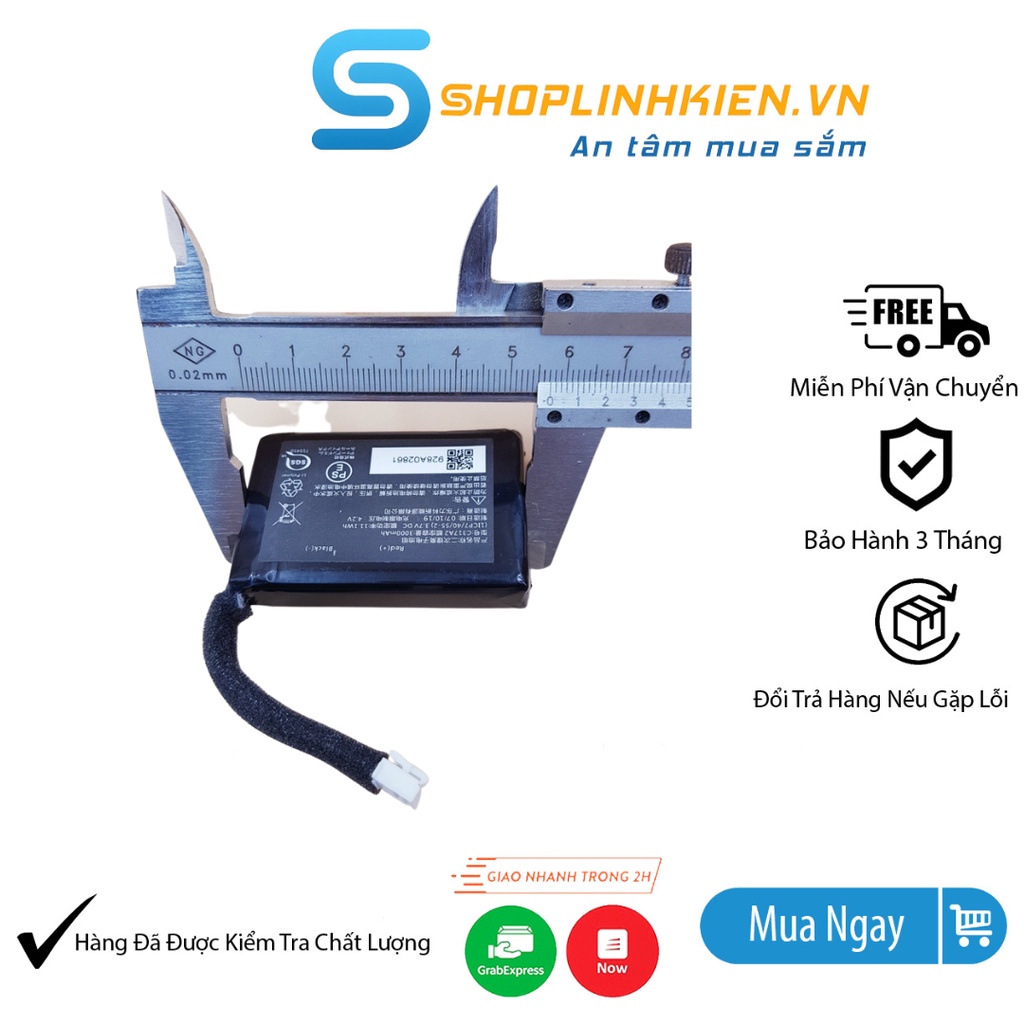 Pin Lipo 3.7V 3000mAh 124055 Dùng Cho Camera Hành Trình Loa Bluetooth Sạc Đồ Chơi lithium polymer LOA DENON-Shoplinhkien