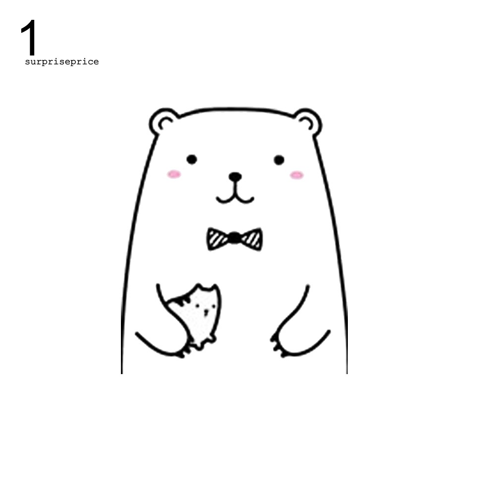 Sticker dán tường hình động vật dễ thương trang trí DIY