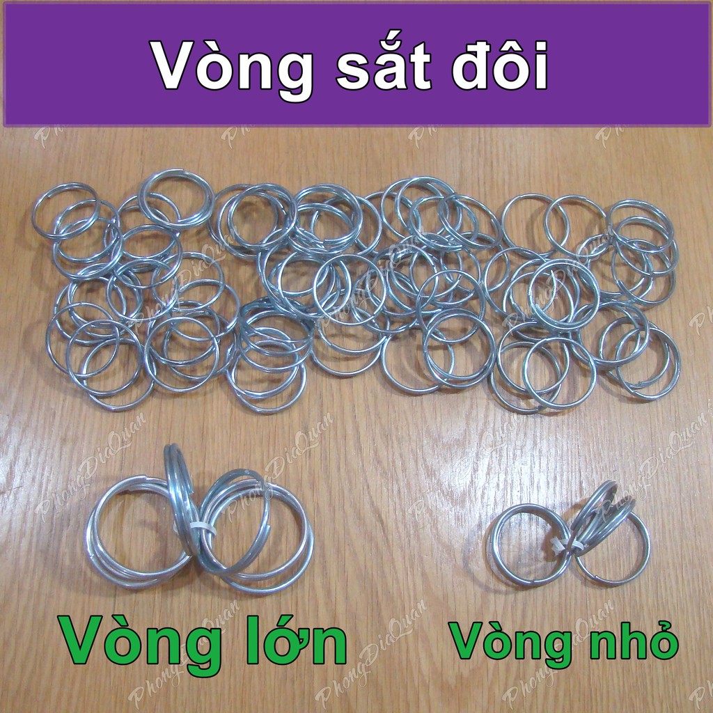 Vòng đôi, vòng kép (để gắn phụ kiện, móc, xích...)