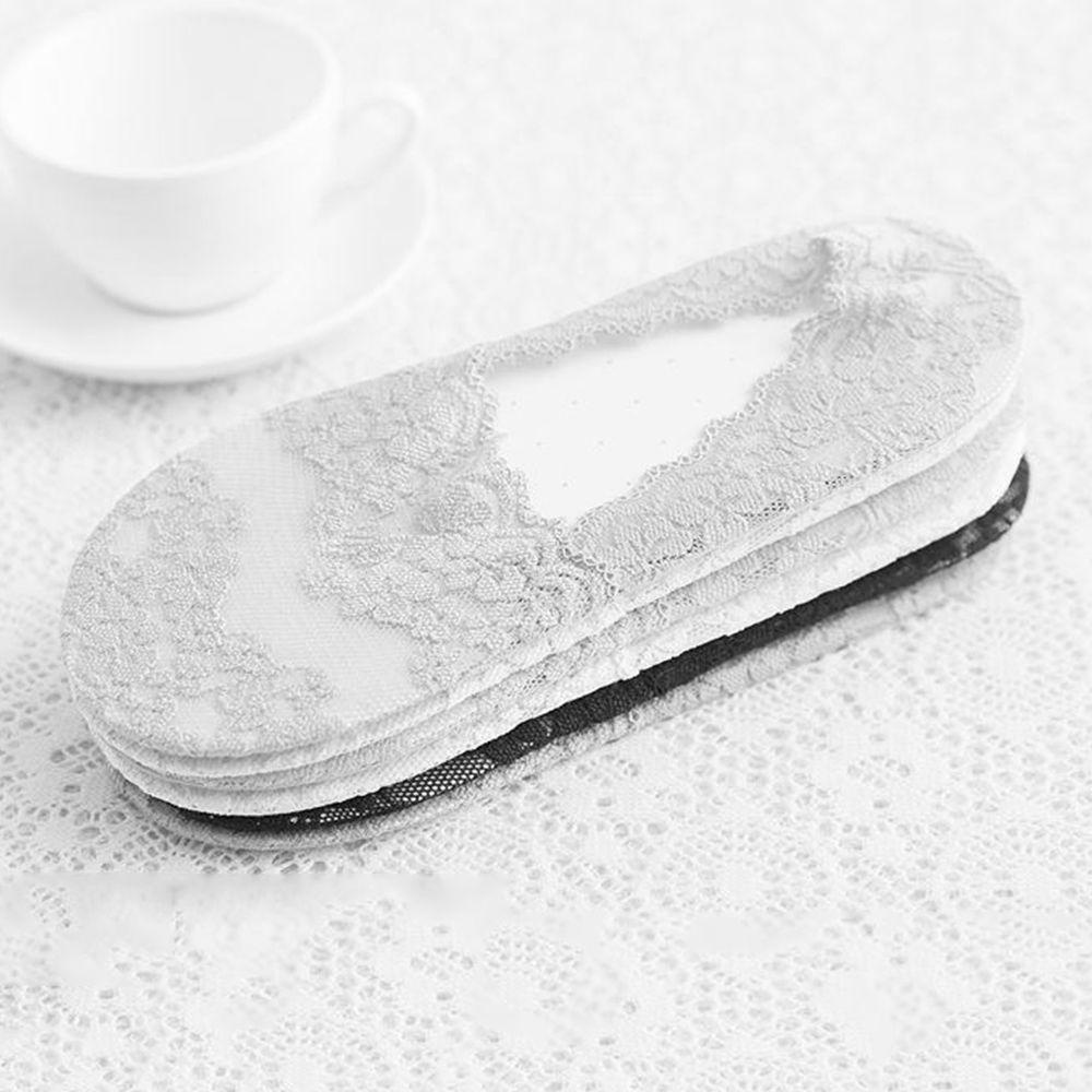 Đôi Vớ Thuyền Cotton Phối Ren Hoa Thời Trang Cho Nữ