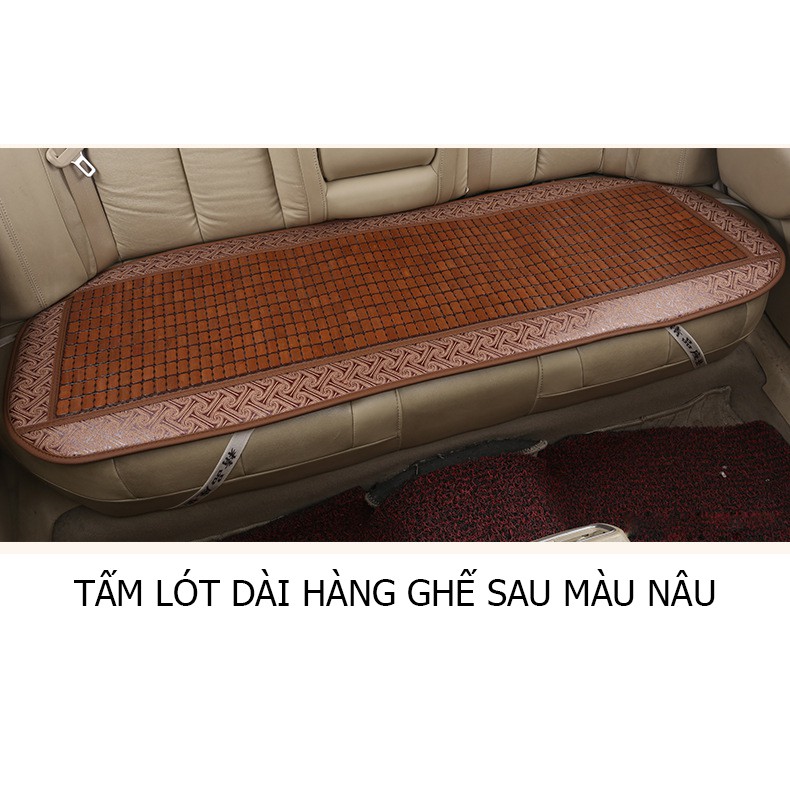 Lót ghế ô tô, xe hơi, bằng tre cao cấp thoáng mát chống nóng phù hợp với xe từ 4-5 chỗ