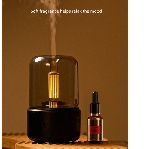 Máy Phun Sương Tạo Ẩm Có Đèn Led Hình Ngọn Nến 120ML