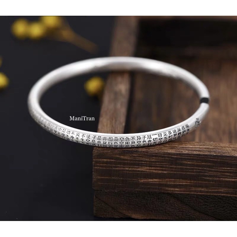 Vòng Tay Khắc Bát Nhã Tâm Kinh Phật Giáo VT249