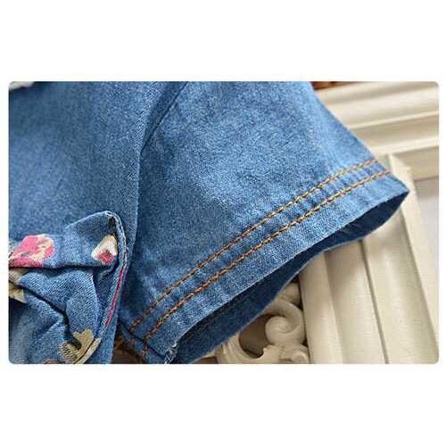 Đầm công chúa denim cho bé đi tiệc