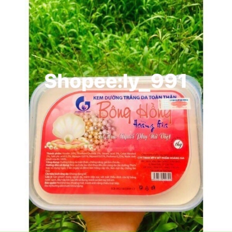 ( Hàng chuẩn) Kem body bông hồng Hoàng Gia hủ 1kg