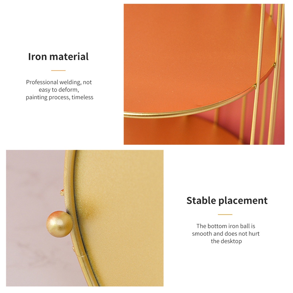 Giá đựng đồ/ mỹ phẩm JUJIAJIA bằng kim loại thiết kế lồng chim sang trọng cho phòng tắm tùy chọn kiểu dáng