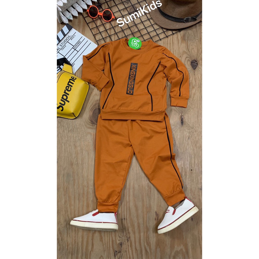 Đồ bộ dài tay bé trai size đại Sumikids