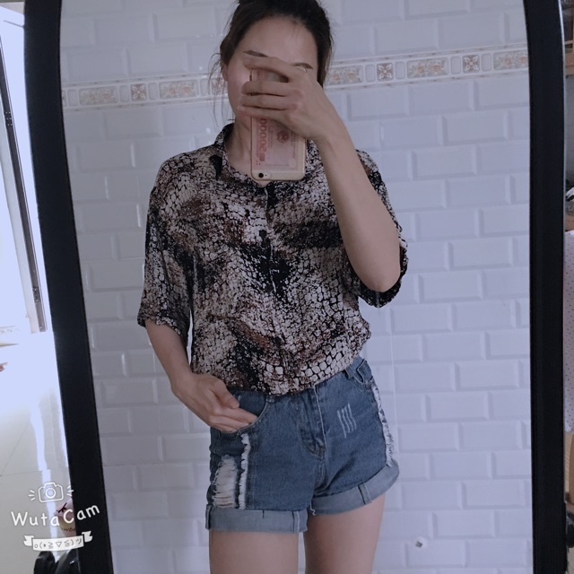 Set váy áo sơ mi