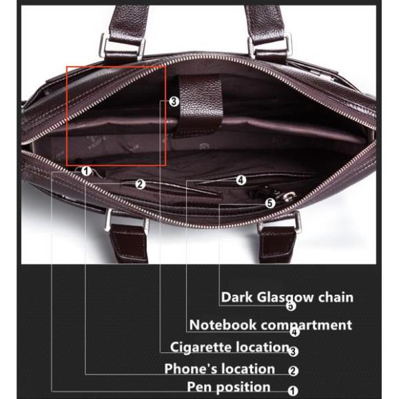 Chính Hãng cặp da cao cấp Cặp da thật -Cặp văn phòng P.KUONE -Da Thật cực đẹp (Bảo hành 3 năm- kèm ảnh thật) | BigBuy360 - bigbuy360.vn