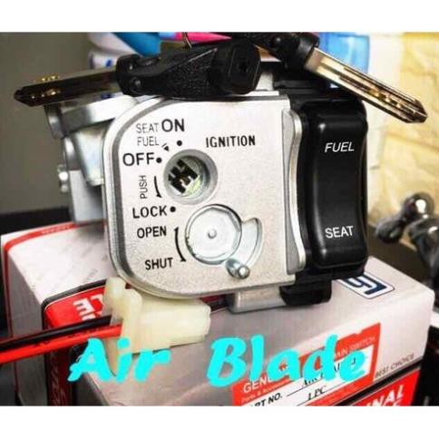 Bộ ổ khóa Air Blade 110cc 2007 - 2011 6 Cạnh (xe máy AirBlade Ab110 Honda điện điện)