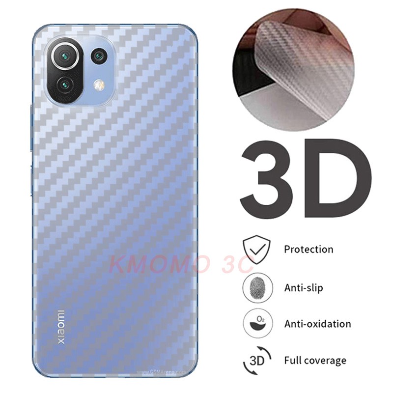 Set 5 Miếng Dán Mặt Lưng Điện Thoại Bảo Vệ Cho Xiaomi Mi 12 12X 11T 11 10T Note 10 Lite 5G NE Poco C40 F4 F3 X3 GT NFC X4 M4 M3 Pro