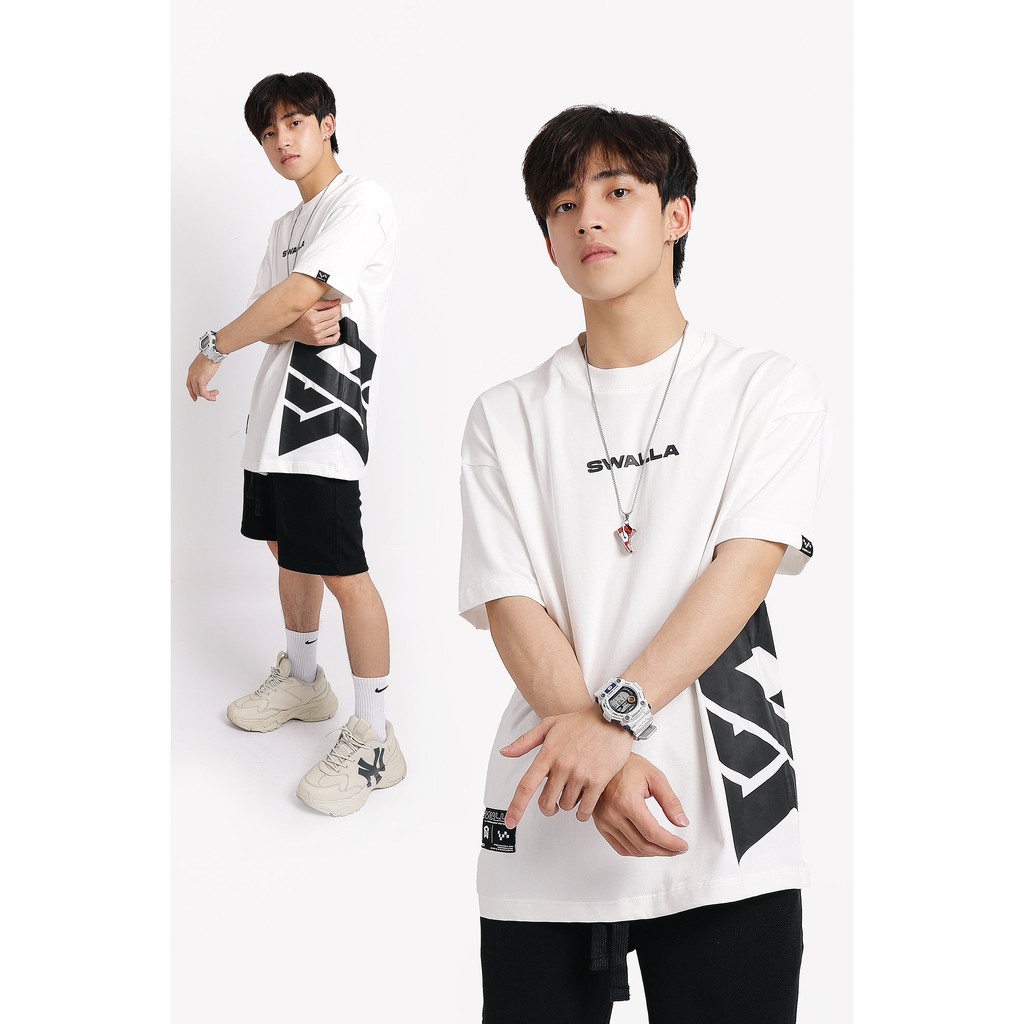 Áo thun unisex SWALLA BIG LOGO 100% PREMIUM COTTON - LOCAL BRAND chính hãng