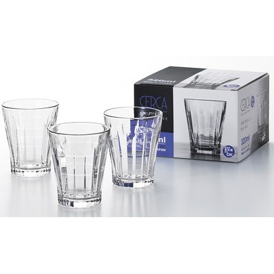 Ly thủy tinh kẻ sọc 320ml