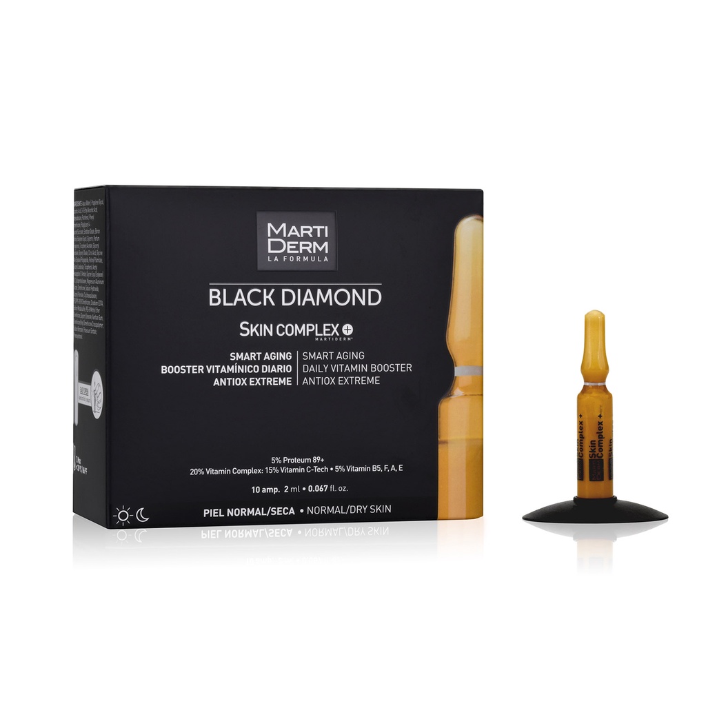 MARTIDERM BLACK DIAMOND AMPOULE tinh chất sáng da trẻ hóa da