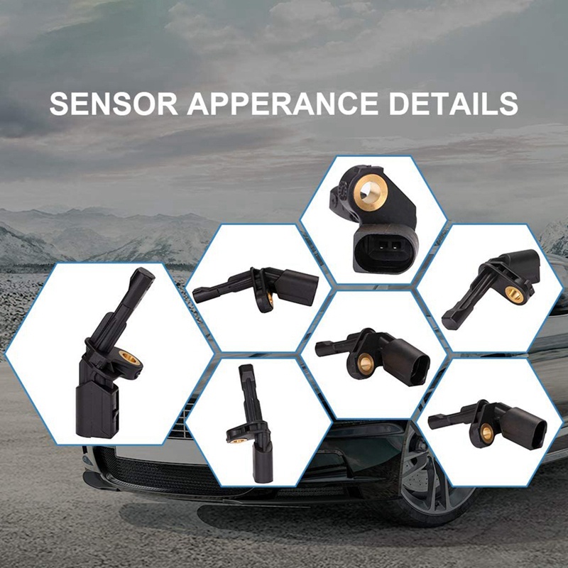 Bộ 2 Cảm Biến Tốc Độ Bánh Xe ABS Trái Phải WHT003858 Wht003859 Vỏ Bọc Ghế Ngồi Xe Hơi Audi A3 TT Golf Jetta Passat Tiguan