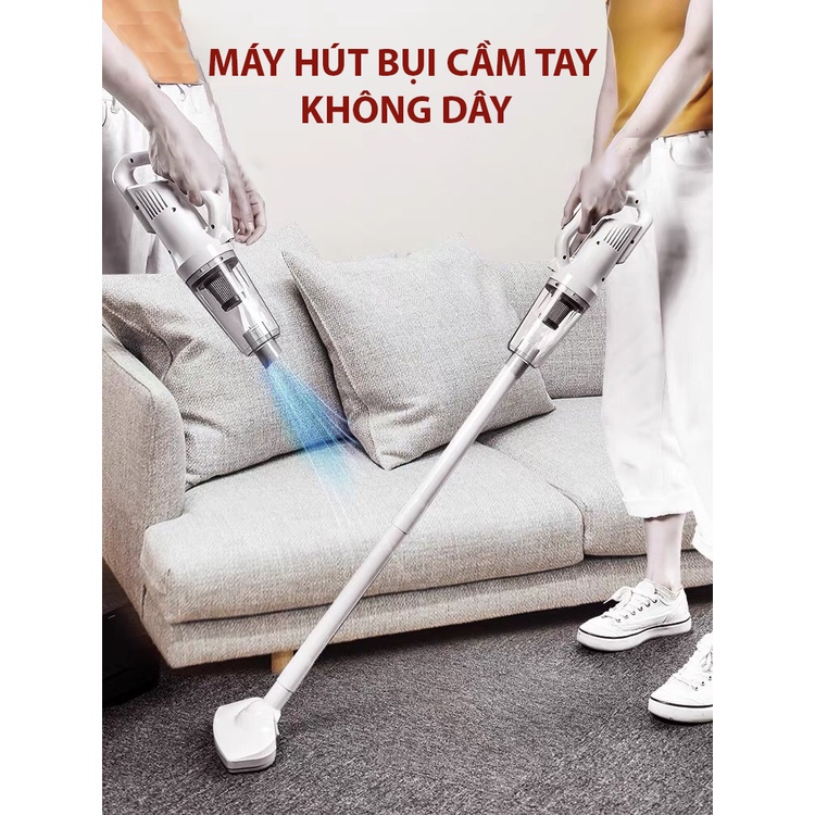 Máy hút bụi cầm tay không dây LT-106EG - Máy hút bụi đa năng - Nhỏ Gọn - Lực hút 12000Pa - Sạc USB - Công suất120W