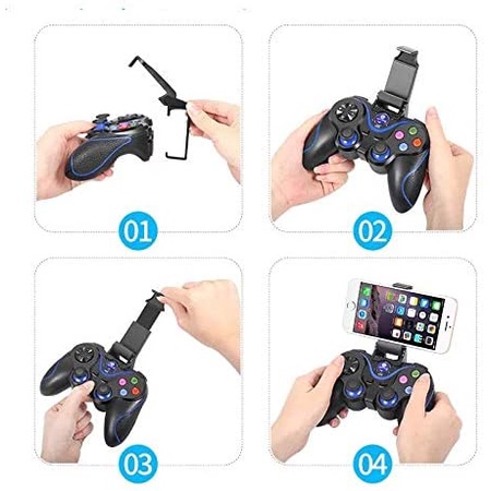 Tại Hà NộiTay Cầm Chơi Game Không Dây Bluetooth X3-T3 Cho Smartphone / iPhone / IOS / Android / PS3 / PC / TV Box /PC