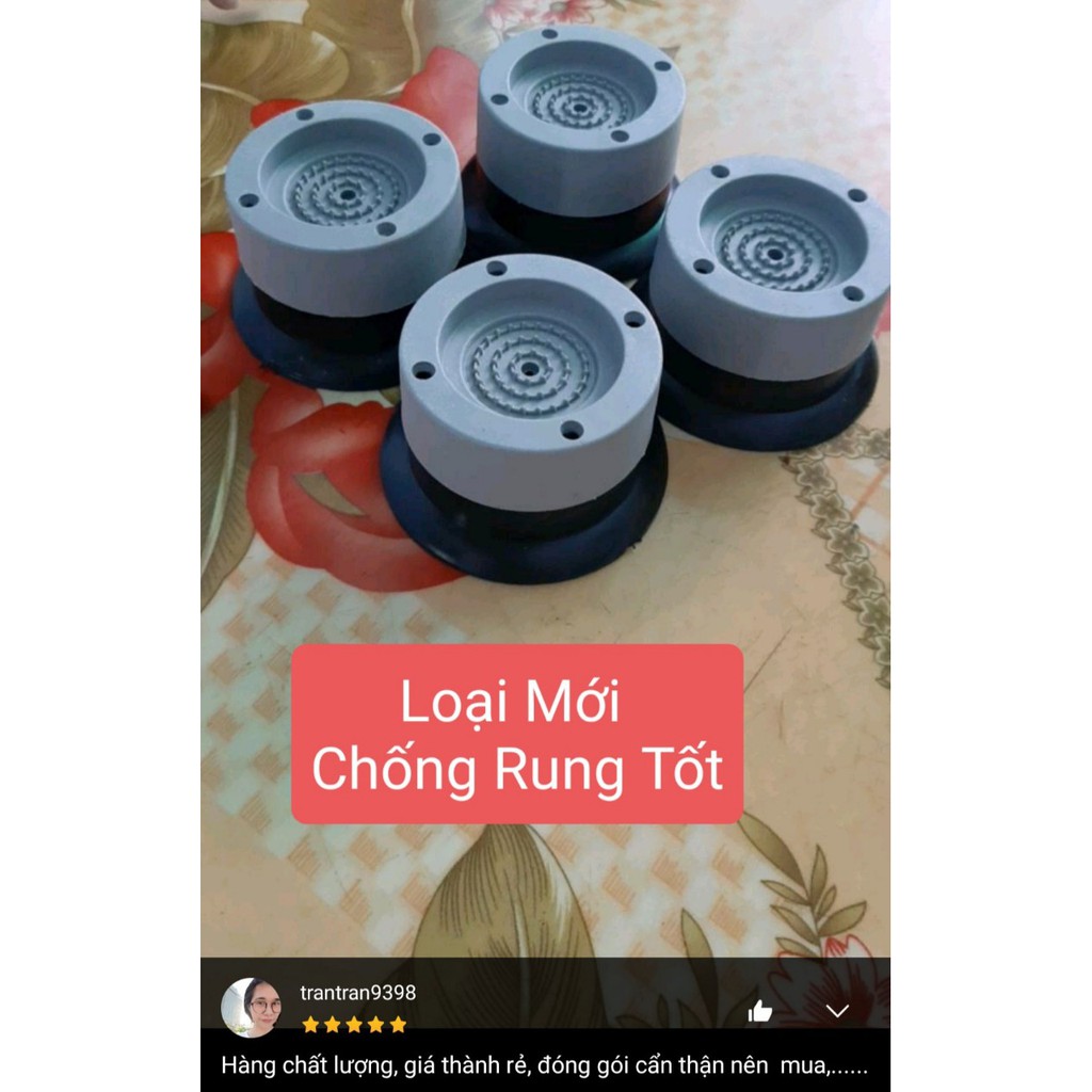 [LOAI 1 ] SÉT GỒM 4 CÁI ĐẾ KÊ CHÂN MÁY GIẶT CHỐNG RUNG SILICON CAO CẤP