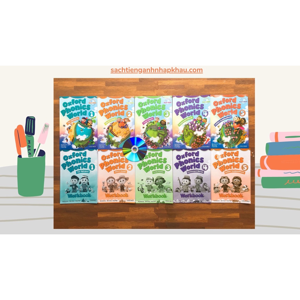 - BÁN LẺ - Oxford phonics world - Level 1~5