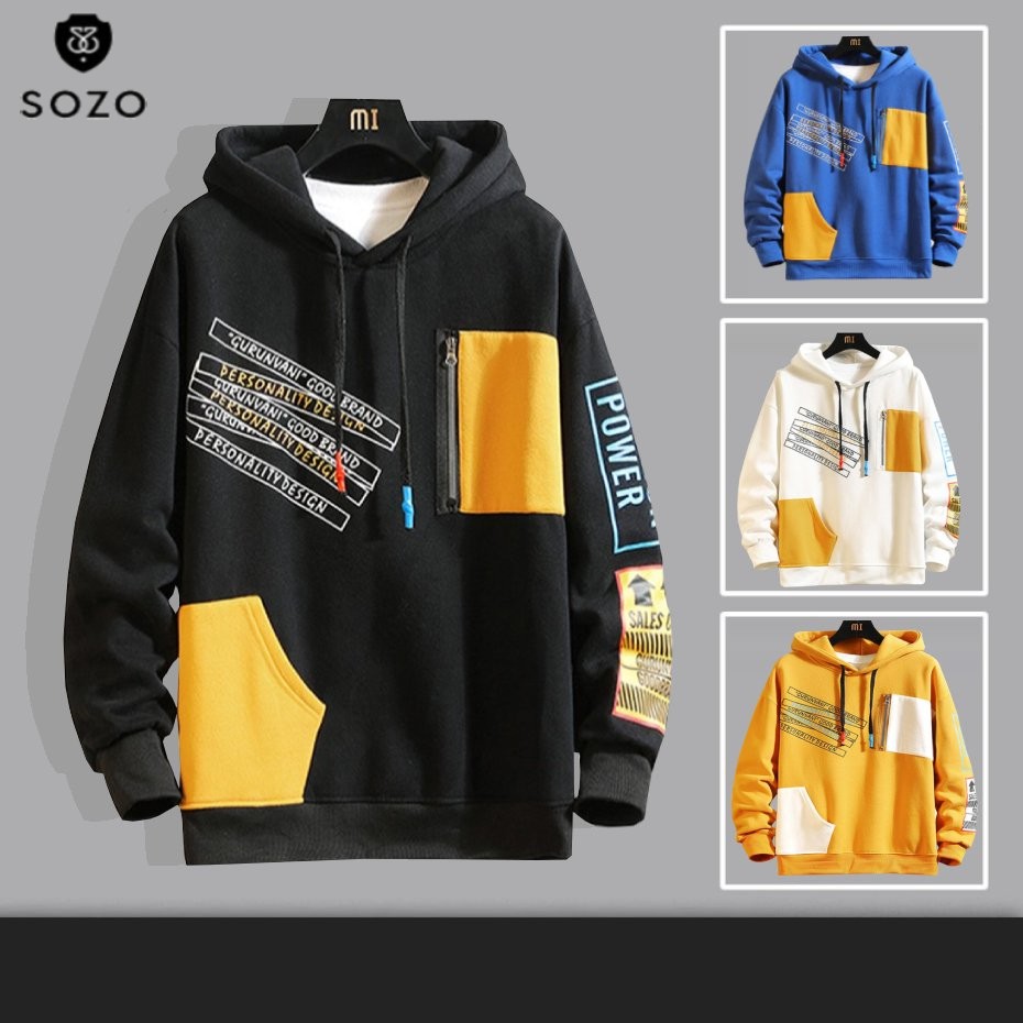 Áo Hoodie Nón Chui Trùm Đầu Nữ Nam Unisex Chất Vải Nỉ Poly Túi Bên Hông WAH082NO | BigBuy360 - bigbuy360.vn