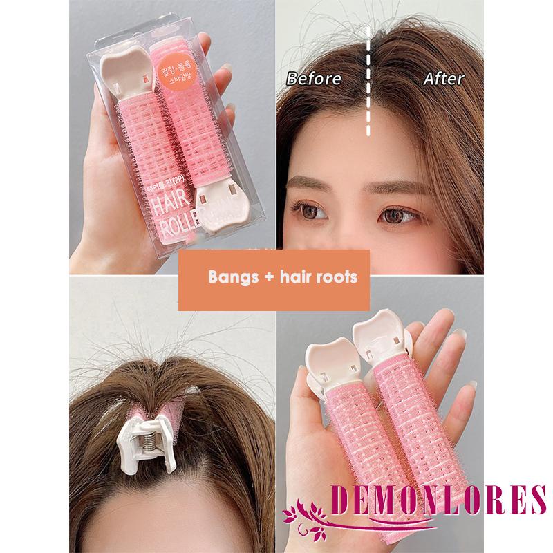 [Hàng mới về] St 2 lô uốn tóc tự nhiên hai lớp dùng tạo kiểu tóc xoăn xinh xắn thời trang