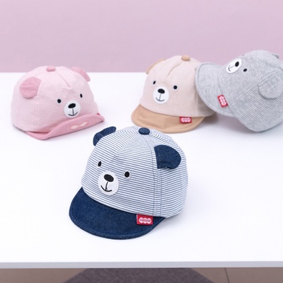 Nón kết gấu sọc nhỏ đáng yêu cho bé từ 4 -15 tháng