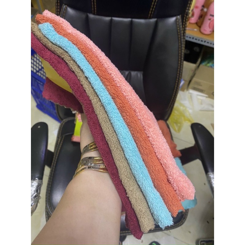 ♥️COMBOM 5 cái Khăn lau đa năng  2 mặt viền 30cm x 30cm