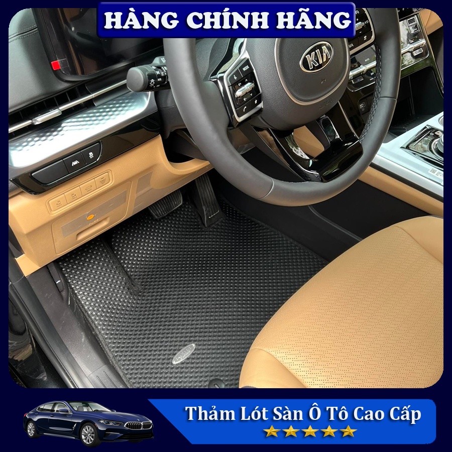 Thảm Lót Sàn Ô Tô KATA Cao Cấp Cho Xe Kia Carnival 7 chỗ ngồi (2022 – 2023) - Không mùi, Không ẩm mốc, Dễ dàng vệ sinh
