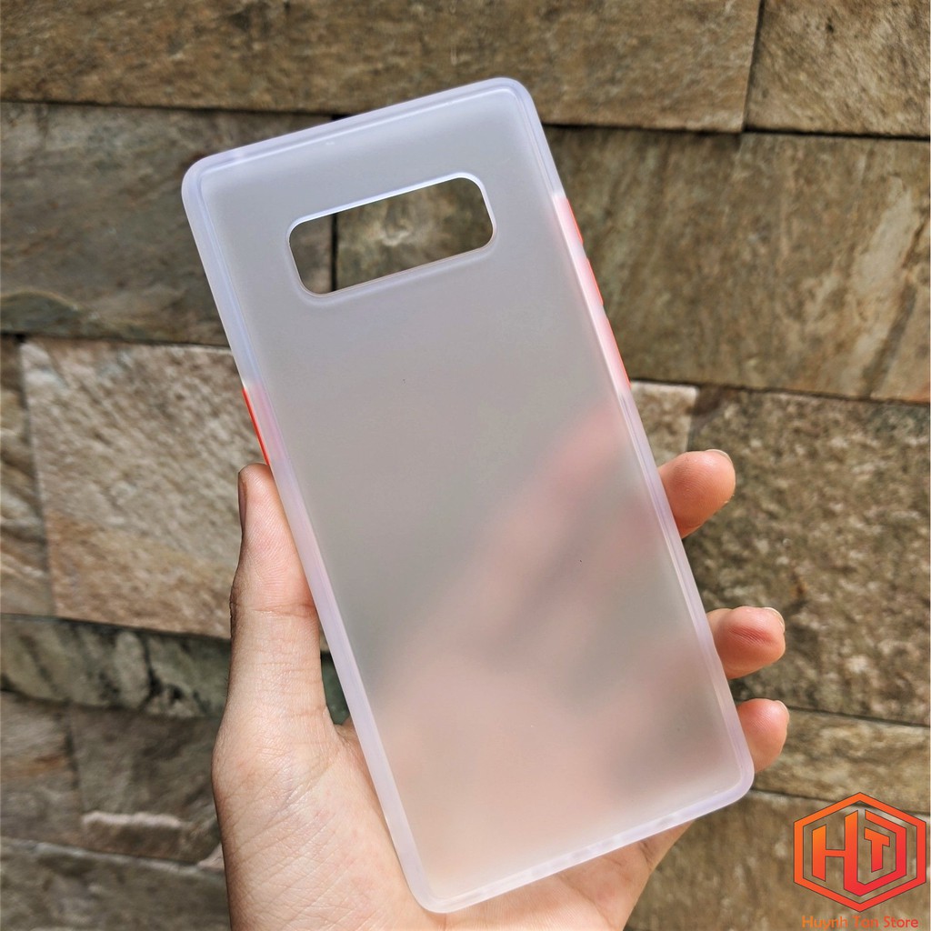 Ốp lưng Samsung Note 8 nhám viền màu